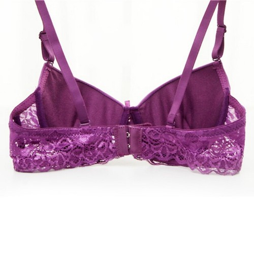 Sexy Womens Lace Push Up Bra Wireless Padded Lingerie Underwear 30-36 A B Cup - Picture 9 of 17