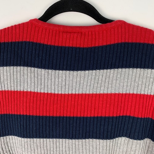 Tommy Hilfiger Jeans Striped Ribbed Knitted Jumper Women's Size XL - Picture 7 of 7