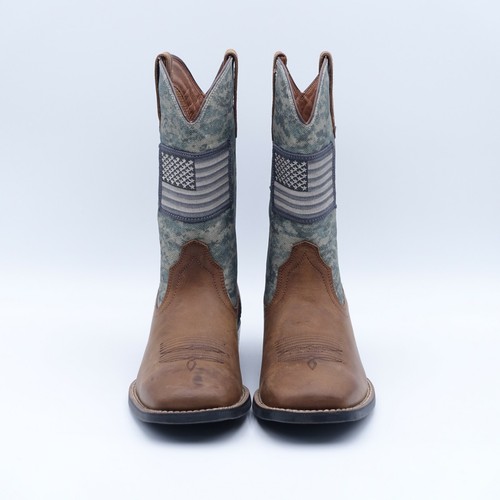 Size 14 Men's Ariat Sport Patriot Western Boots 10023359 Brown - Picture 5 of 8