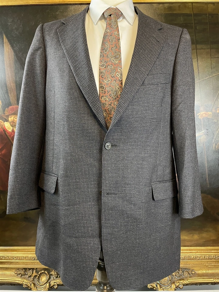Blazer Murano 42L Lanificio Campore Lana Cachemira Oliva y Tostado Tweed Suave 2Btn Foto 2 de 4