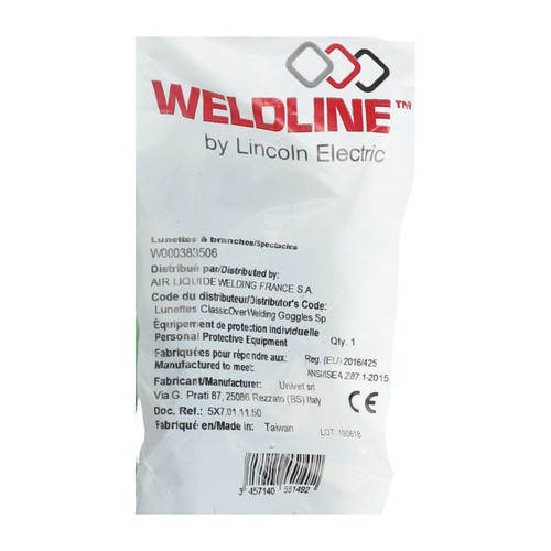 Gafas de soldadura Weldline W000383506 nuevas NFP selladas (10 piezas) - Imagen 4 de 11