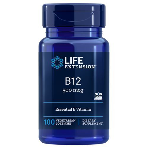 Vitamin B12 500 mcg 100 Lutschtabletten von Life Extension - Bild 1 von 1