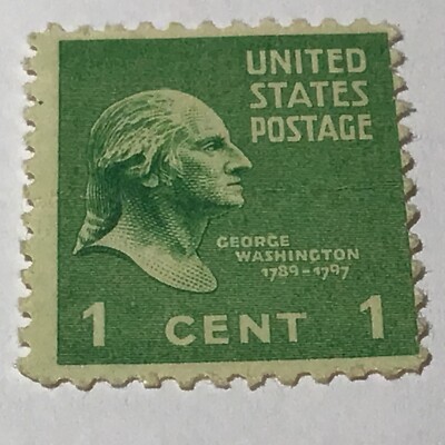 ジョージ・ワシントン1セント希少グリーン切手 ジョージ・ワシントン1セント希少グリーン切手 George