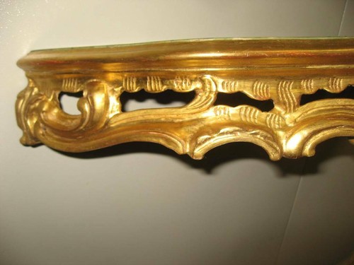 Consolle dorata stile antico. Vintage - Foto 5 di 12