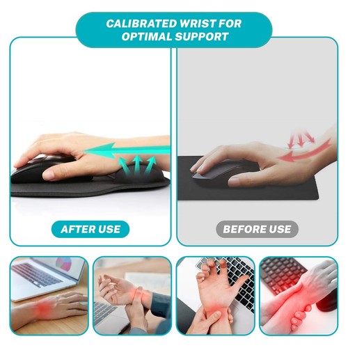 Ergonomic Mouse Pad with Wrist Support Cute Funny Gel Mouse Pads Wrist Rest D... - Picture 4 of 7