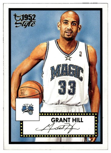 Basketball Card IP auto NBA GRANT HILL HOF 2005-06 Topps Total 