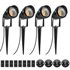 5W LED Landscape Lights, Warm White 3000K-3500K, Waterproof DC 12V COB LED Ou...