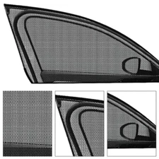 2 Pack Car Window Side Screen Sun Mesh Shade Cover Magnetic Sunshade Visor USA*