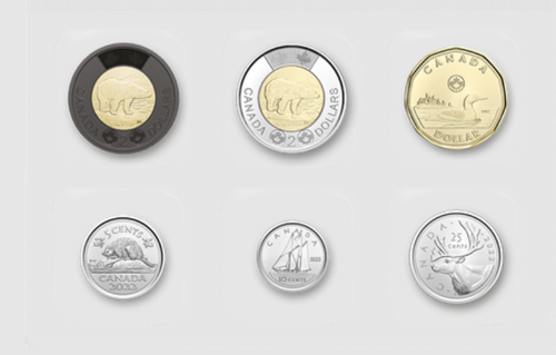 2022 Canada Last strikes Uncirculated Coin Set with Queen effigy + 2 toonies - Picture 2 of 9