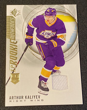 2020-21 UD SP Hockey Arthur Kaliyev Rookie Authenticator Relic Memorabilia RC