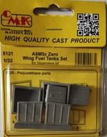 MW22 Cmk 5121 A6M5C Zero – 1/32 Wing Fuel Tanks Set / For Hasegawa Kits 1/32 Zub