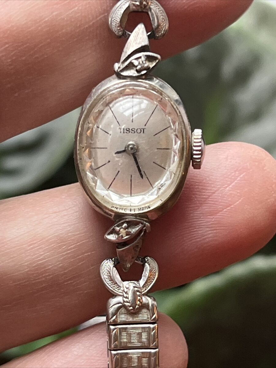 Vintage Tissot Ladies watch. Geometric dial diamond accent Vintage Tissot Ladies watch. Geometric dial diamond accent
