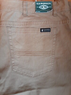 New G.H. Bass 6 Pocket Stretch Groundwork Chino Workwear Canvas Pants 40 34