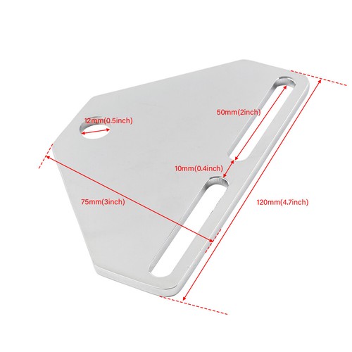 Bottom Mount Headlight Bracket Adapter For Harley Cruiser Chopper Touring Dyna - Picture 10 of 10