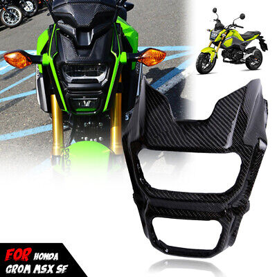 For Honda Grom Msx125 Sf 16 Cover Front Headlight Carbon Guard Frame Cowl Abs Ebay