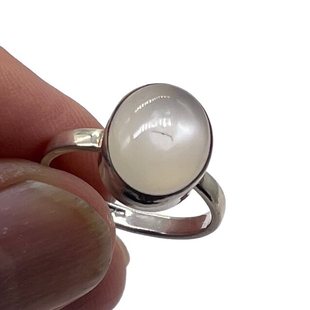 ★TATIANA★ (SILVER925) Moonstone Oval ring CR1814 Moonstone Sterling Silver Oval Ring | 7 | White | | eBay