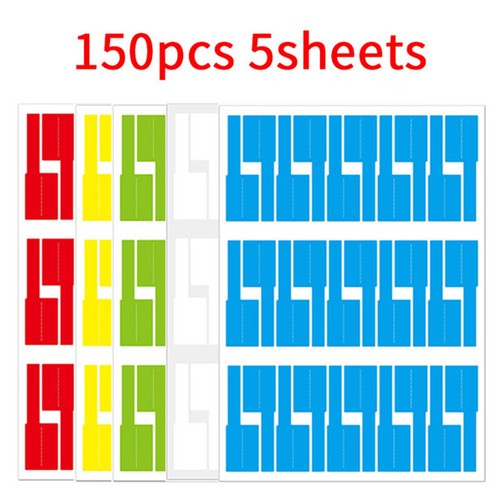 150Pcs/5 Sheets Cable Labels Wire Marking Network Waterproof Laser Sticker T _&l - Afbeelding 8 van 8