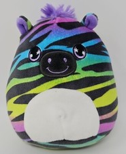 Kellytoy Squishmallow Zebra Rainbow Plush