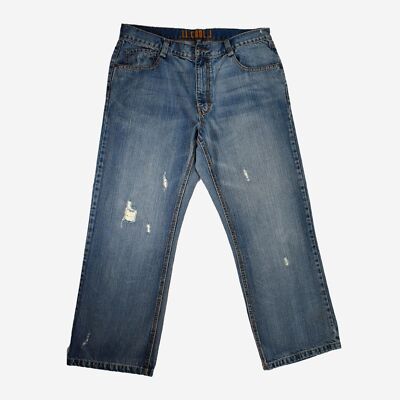 Vintage Y2K LL Cool J Baggy Wide Leg Distressed Jeans - 36