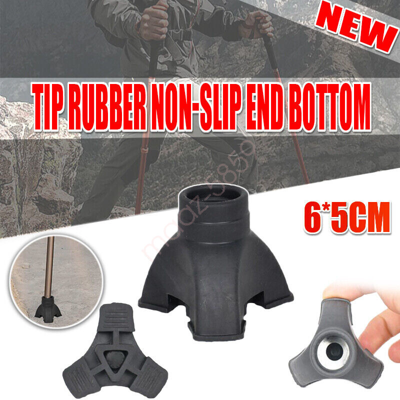 2x Walking Stick End Tripod Cane Tip Self Standing Non Slip Foot Pad - Foto 6