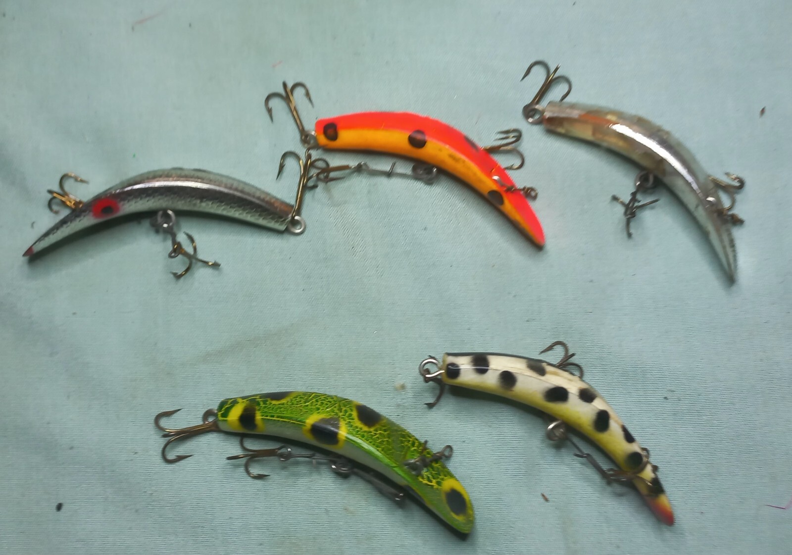 5 X Flatfish X4 Fishing Lures eBay