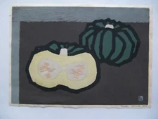 Japanese Woodblock Print - Riuji Kosaka - mid mod oban Fall theme