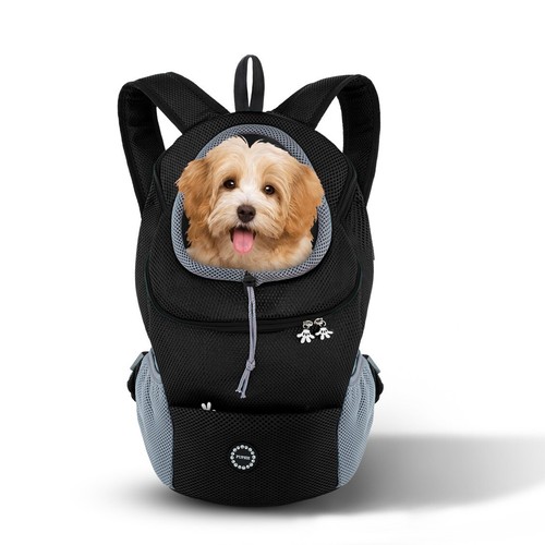 Pet Dog Carrier Puppy Travel Mesh Backpack Front Travel Portable Shoulder Bag Uk - Picture 2 of 13