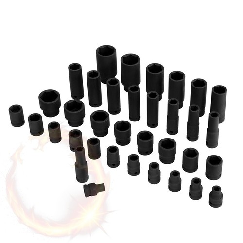 Giantz 35 pcs 1/2" Drive Impact Socket Set Metric 8-32mm with Case - Picture 3 of 5