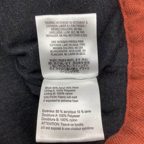 Obermeyer Mens Long Sleeve Full Zip Wool Blend Hoodie Jacket Orange Size XL - Picture 12 of 13