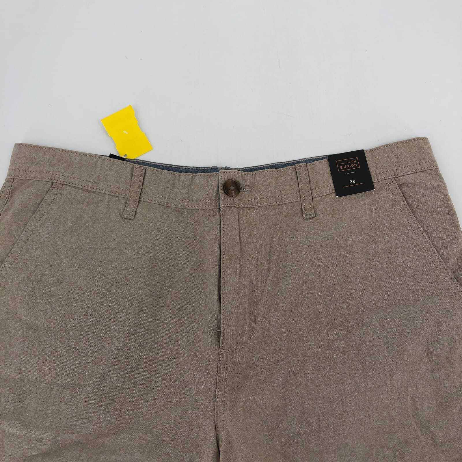14th & Union Beige Basic Flat Front Shorts | High… - image 3