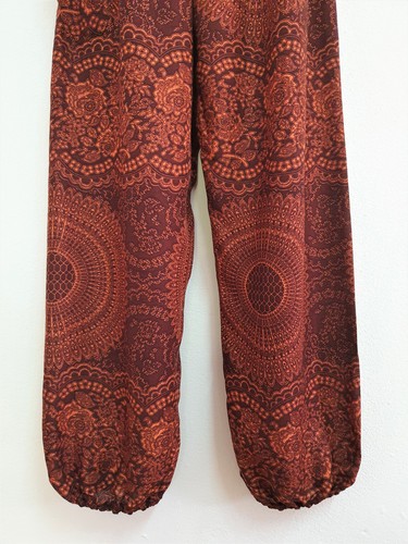 Women Smock Harem Pants Bohemian Boho Aladdin Yoga Genie Trousers Summer HP - Imagen 60 de 181