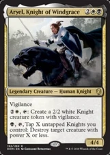 x1 Aryel, Knight of Windgrace R MTG Dominaria M/NM, English