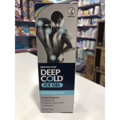 Mentholatum Deep Cold Ice Gel Therapy Cooling Pain Relief 100g