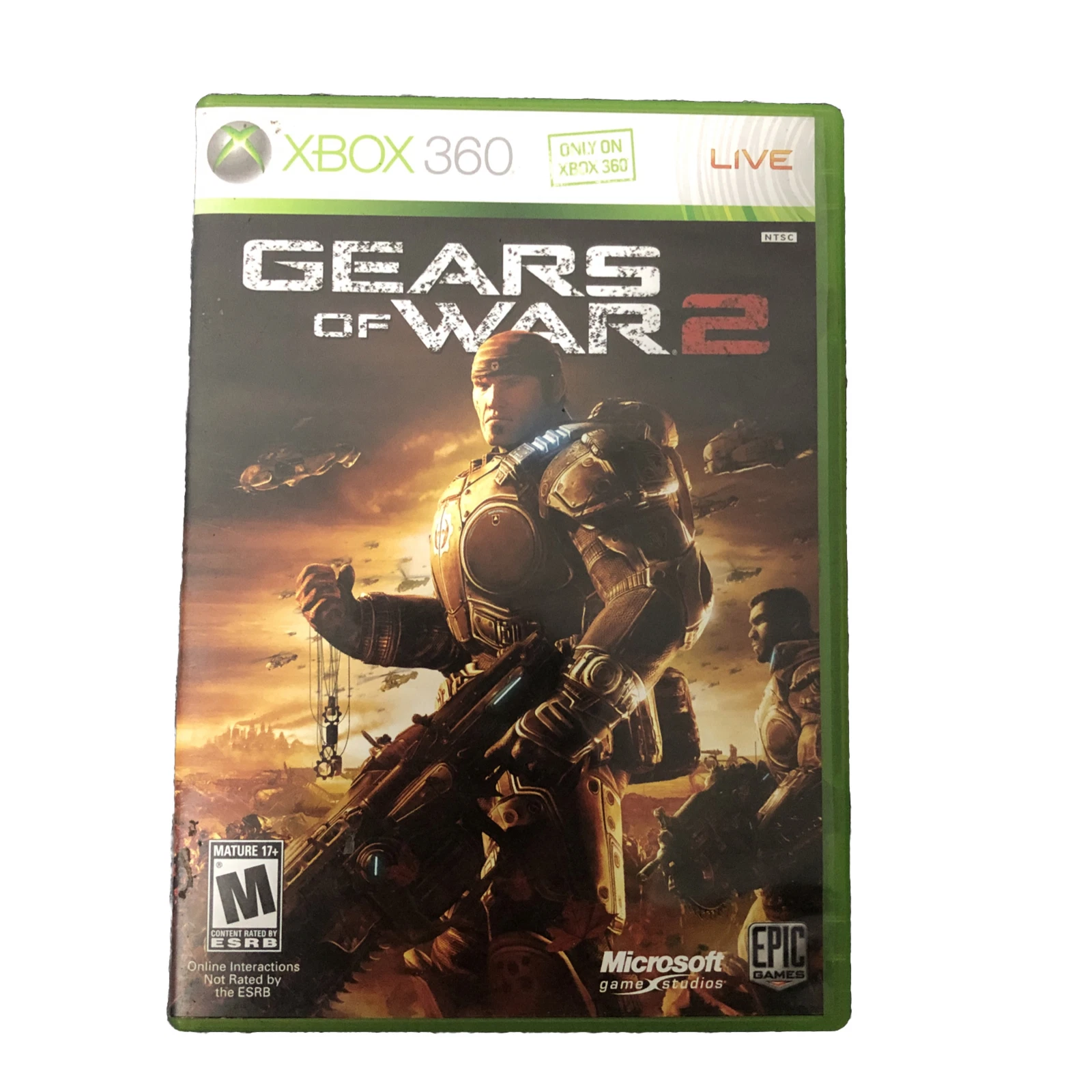 Gears of War 2 (Xbox 360, 2008) CIB Complete Tested Works