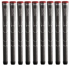 Set of 9 x Winn Dri-Tac DriTac AVS Soft Dark Gray Standard Size Golf Grip 5DT-DG