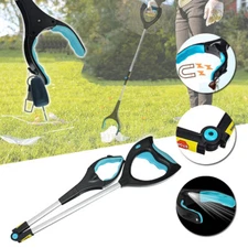 32in Folding Pick Up Tool Extend Grabber Trash Picker Garbage Reaching LED Stick