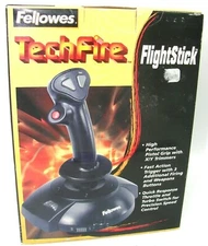 Fellowes Techfire 15 Pin PC Flight Simulator FlightStick PC Gaming Controller