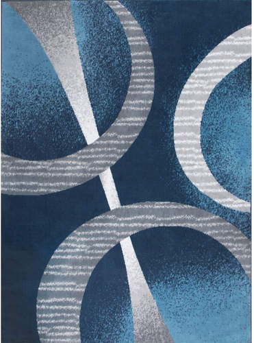 Area Rugs 8x10 Navy Blue And Gray For Living Room Reduced Price Modern Clearance - Picture 6 of 11