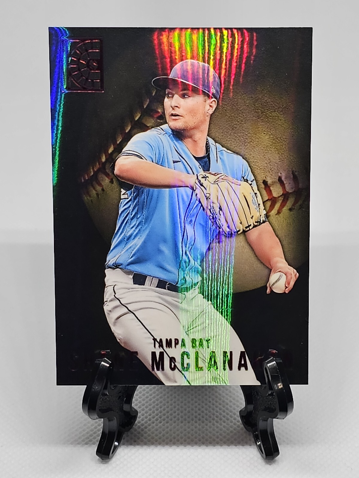 2022 Capstone Baseball Base Red #94 Shane McClanahan - Tampa Bay Rays