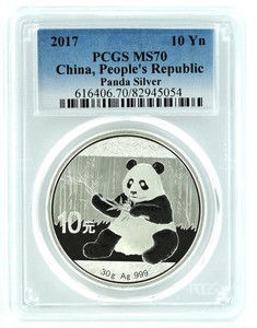 2017-China-10-Yuan-Silver-Panda-PCGS-MS70-Blue-Label