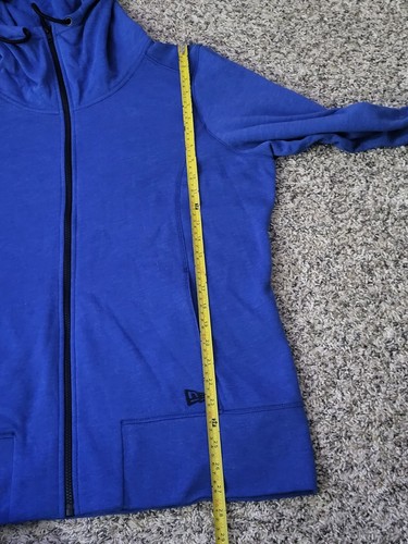 Damas 2XL New Era Moderna Sudadera Completa con Cremallera Polar Sudadera con Capucha Azul - Imagen 6 de 9