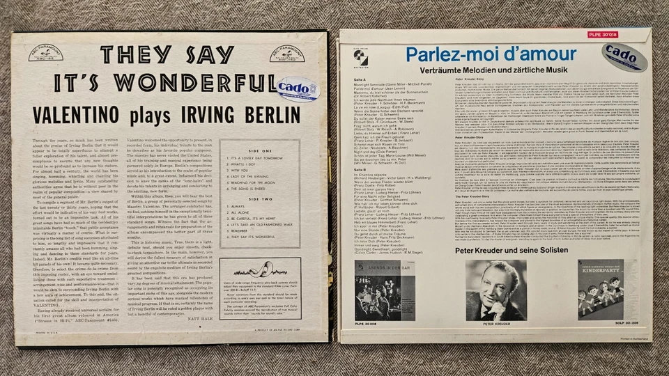 LP KONVOLUT: Irving Berlin, Charles Aznavour, Gilbert Becaud, Charles Trenet etc - Bild 4 von 4