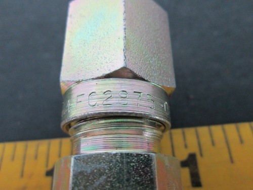 Aeroquip FTG. ASSY. FC2875-08 Flare Fitting Double Nut 3/4-16 Air Line Hose - Picture 8 of 11