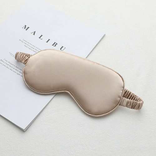 Luxury Pure Organic Satin Silk Eye Mask Soft Relax Travel Sleep Blindfold UK - 第 11/13 張圖片