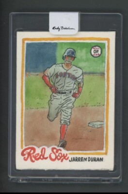 2022 Topps 1/1 Original Jarren Duran RC Art Artwork Spotlight 