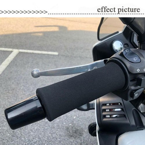 2Pcs Motorcycle Motorbike Anti-Vibration Handle Bar Over Hot Foam Grips T9E Z1D5 - Picture 6 of 10