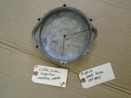 2005 HONDA CRF450X CLUTCH COVER R-25-13 - Picture 2 of 2