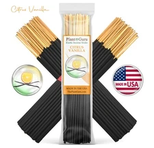CITRUS VANILLA Incense Sticks 7" Bulk Pack Wholesale Hand Dipped Lot