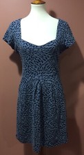 Anthropologie Deletta Caledonia Cutout Blue Dress Size M
