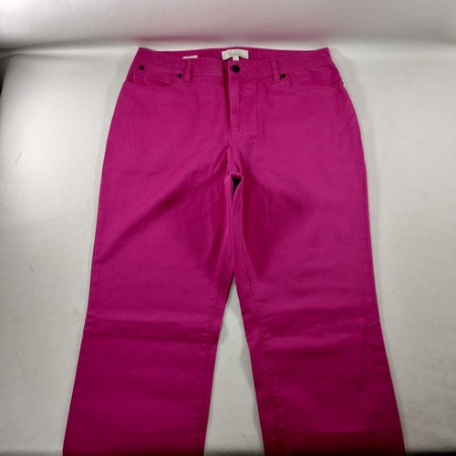 Talbots Curvy Purple Capri Denim Jeans Womens Size 12 - Picture 3 of 7